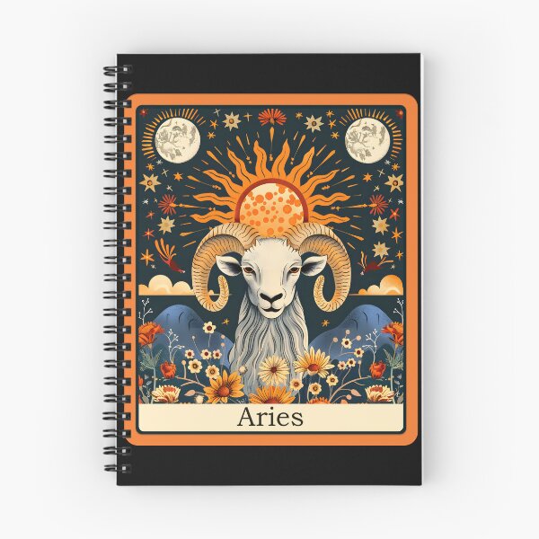 Item preview, Aries Tarot Card Boho Celestial Zodiac designed and sold by JuliaPop.