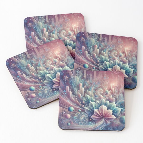 Item preview, Surreal Underwater Geometry: Pastel Bloom Fantasy designed and sold by RealmBeastsAI.