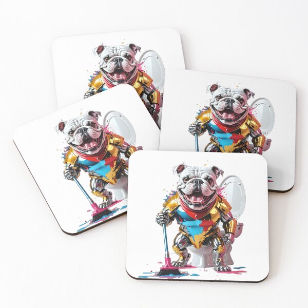 Item preview, Bulldog robot cleaning toilet fluo wc designed and sold by Dan9010.