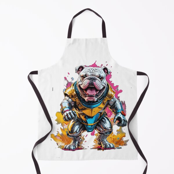 Item preview, Futuristic neon robot bulldog designed and sold by Dan9010.