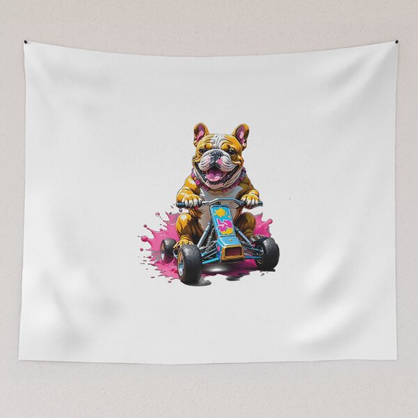 Item preview, Futuristic neon karting bulldog designed and sold by Dan9010.