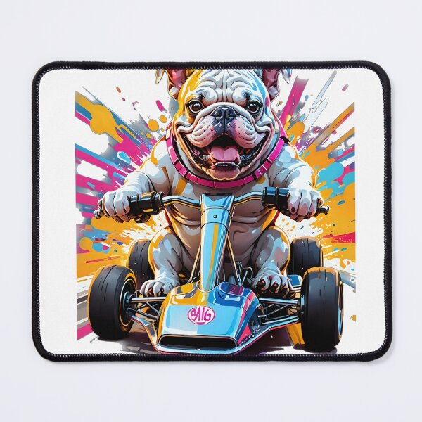Item preview, Futuristic neon karting bulldog designed and sold by Dan9010.