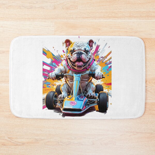 Item preview, Futuristic neon karting bulldog designed and sold by Dan9010.