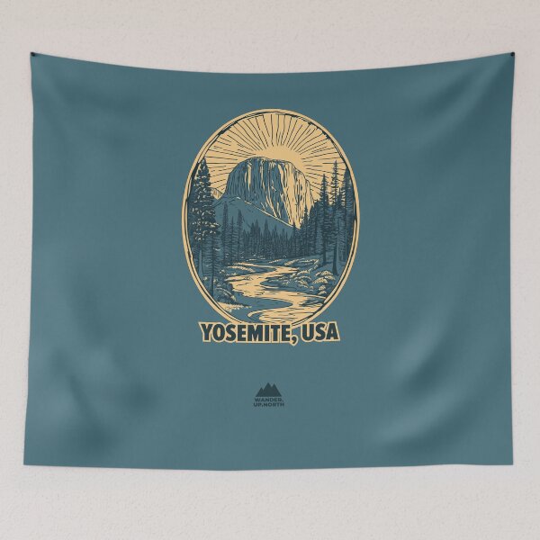 Item preview, Yosemite Valley (USA) | Iconic Trails and Peaks Series designed and sold by WanderUpNorth.