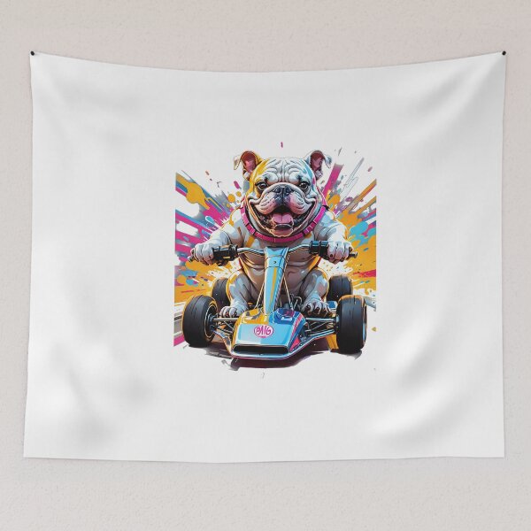 Item preview, Futuristic neon karting bulldog designed and sold by Dan9010.