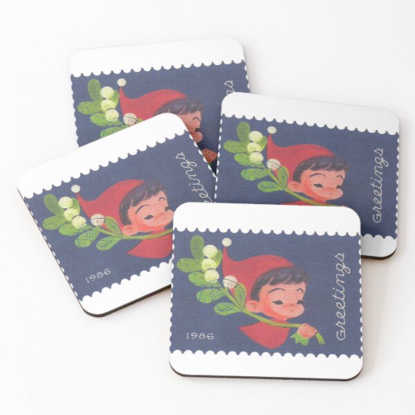 Item preview, Retro greetings from elf & mistletoe designed and sold by Add2crt.