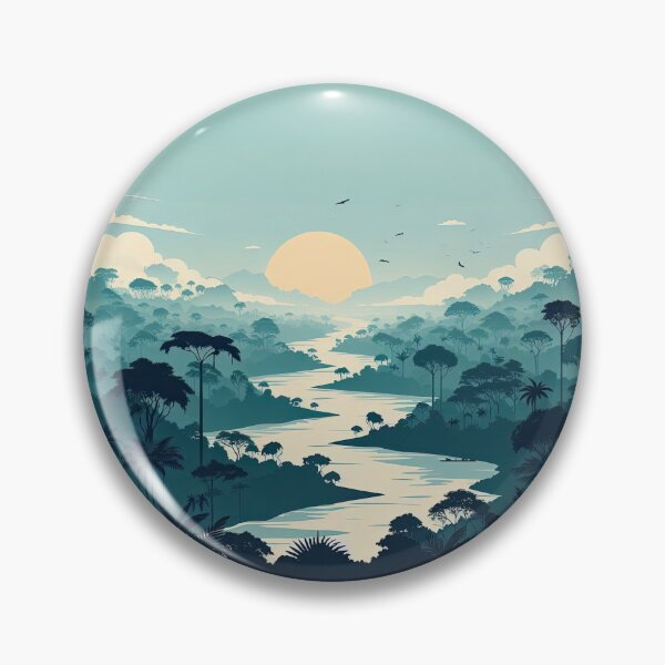 Item preview, Amazon Rainforest Minimalism Art Style designed and sold by artofuniverse.