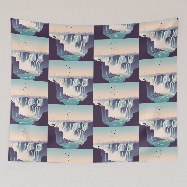 Item preview, Iguazu Falls Minimalism Art Style designed and sold by artofuniverse.