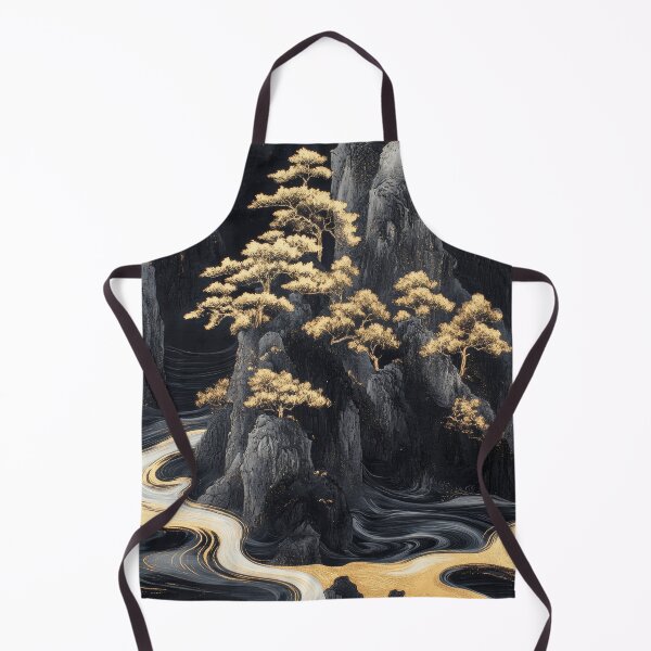 Item preview, Create stunning landscapes with dark rocky mountains, golden trees and meandering river patterns in a mystical setting. designed and sold by Jerhus.