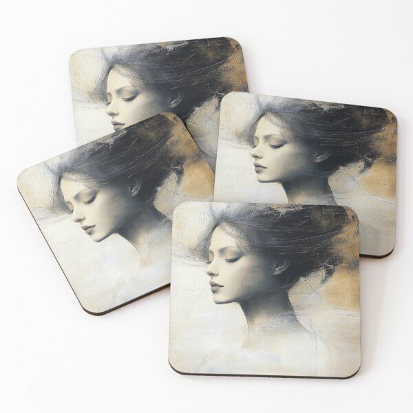 Item preview, Female portrait. Demure No4. Dark & Light Art. designed and sold by Shoot-The-Moon.