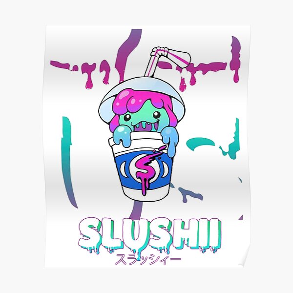 Slushii Posters Redbubble - glitchtrap roblox id
