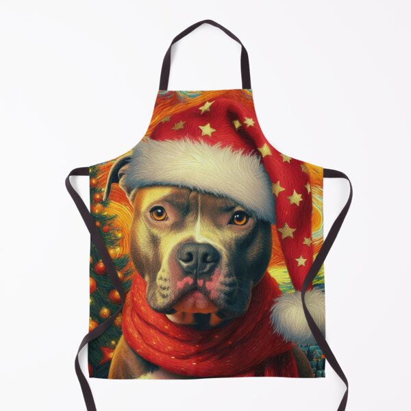 Aperçu de l'œuvre Pitbull Père Noël créée et vendue par 123ks.