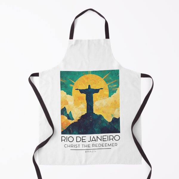 Item preview, A Vintage Illustration of Christ the Redeemer (Cristo Redentor) in Rio de Janeiro designed and sold by GoodOldVintage.