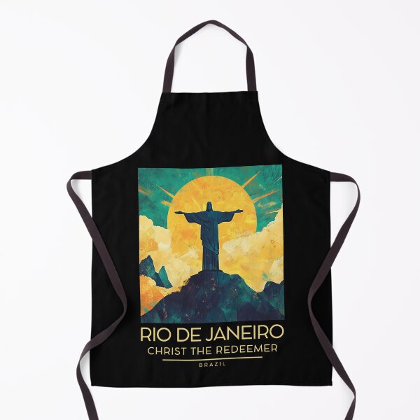 Item preview, A Vintage Illustration of Christ the Redeemer (Cristo Redentor) in Rio de Janeiro designed and sold by GoodOldVintage.