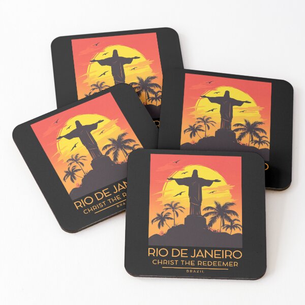 Item preview, A Vintage Illustration of Christ the Redeemer (Cristo Redentor) in Rio de Janeiro designed and sold by GoodOldVintage.