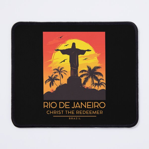 Item preview, A Vintage Illustration of Christ the Redeemer (Cristo Redentor) in Rio de Janeiro designed and sold by GoodOldVintage.