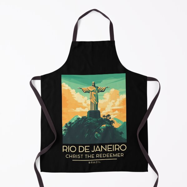 Item preview, A Vintage Illustration of Christ the Redeemer (Cristo Redentor) in Rio de Janeiro designed and sold by GoodOldVintage.