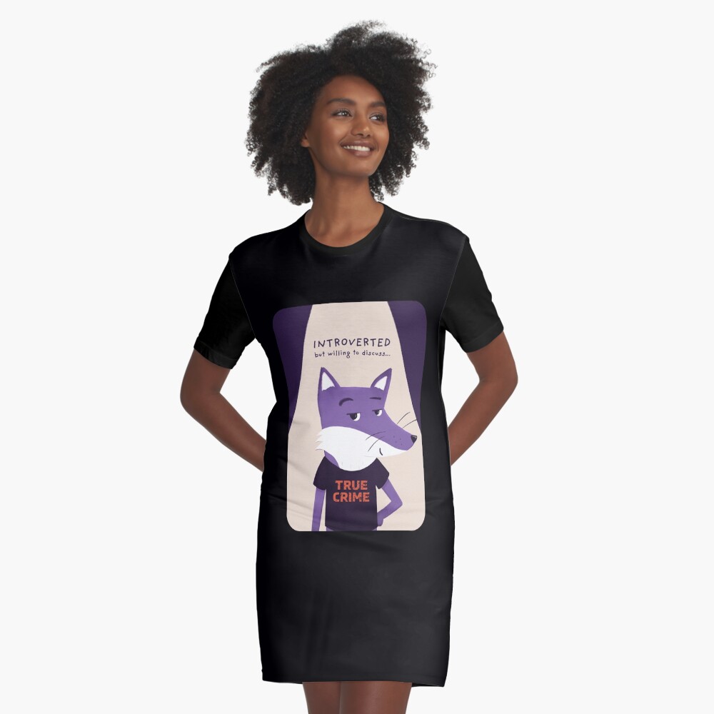 Item preview, Graphic T-Shirt Dress designed and sold by ItsPurpleFox.