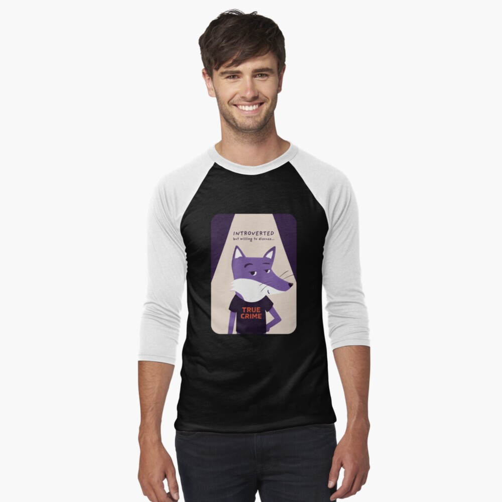 Item preview, Baseball ¾ Sleeve T-Shirt designed and sold by ItsPurpleFox.