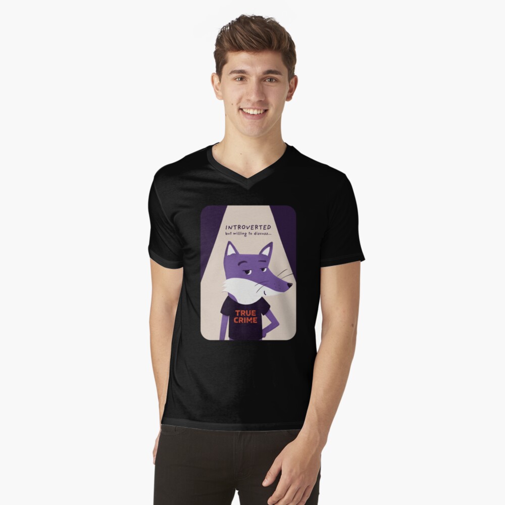 Item preview, V-Neck T-Shirt designed and sold by ItsPurpleFox.