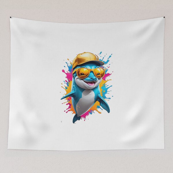 Item preview, Dolphins, colorful, design, class designed and sold by Dan9010.