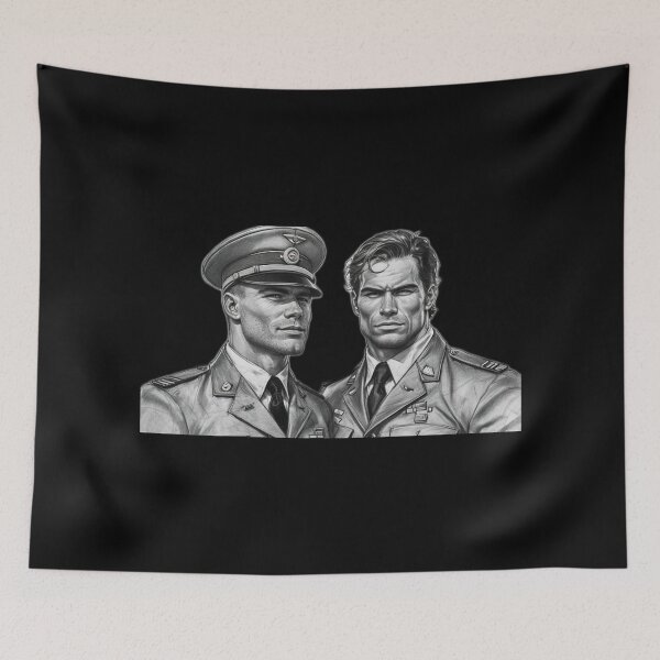 Item preview, Top Men Military Gay Pride Graphic Design designed and sold by ItsAKinkThing.