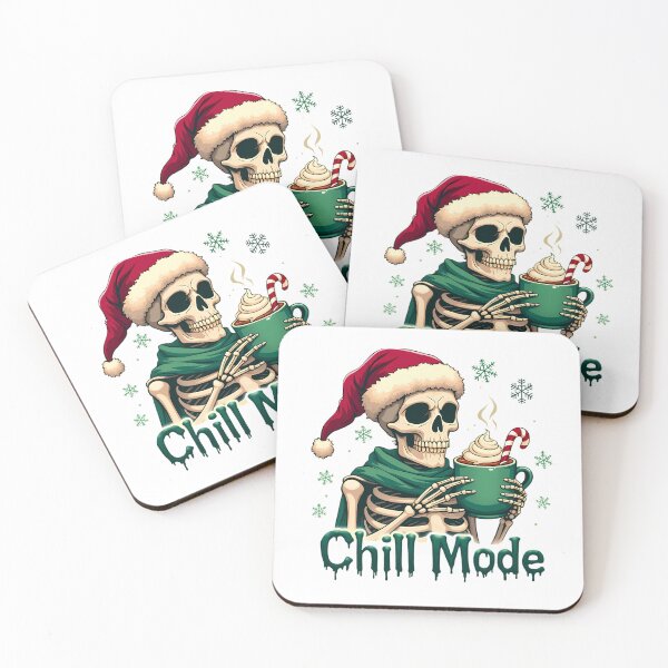 Item preview, Skeleton chill vibes merry christmas 2024 designed and sold by VividDripCo.