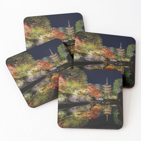 Item preview, Japanese Temple at Night designed and sold by Evasionrebelle.