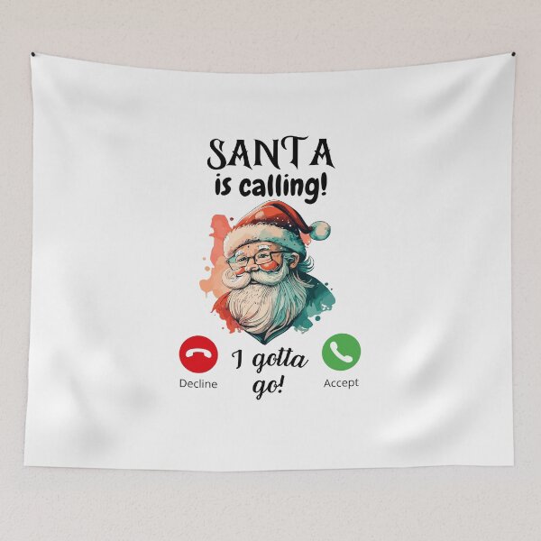 Item preview, Santa is calling designed and sold by ColorfulVertigo.