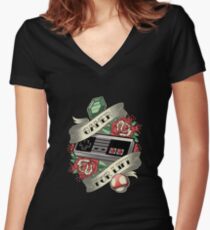 Gamer For Life Women's Fitted V-Neck T-Shirt