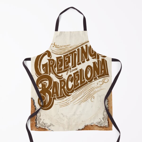 Item preview, Greetings from Barcelona Spain Vintage Travel Retro Postcard Design designed and sold by TravelPostcardGems.