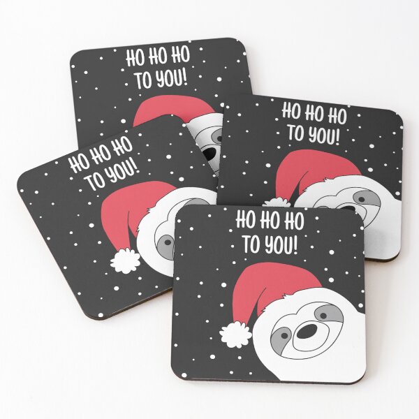 Item preview, Cute sloth wishes: ,,Happy Ho Ho Ho to You!" designed and sold by SaraSumi.