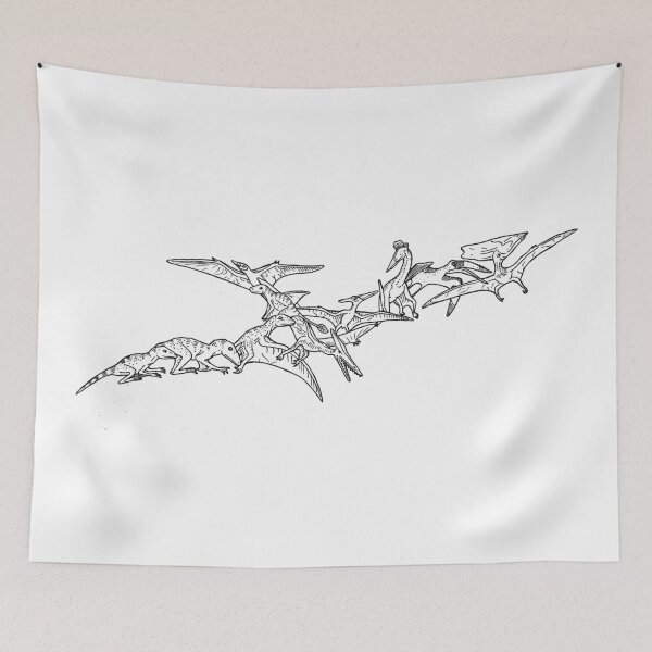 Item preview, Pterosaurs – Black and White - Evolution  designed and sold by EvolutionPoster.