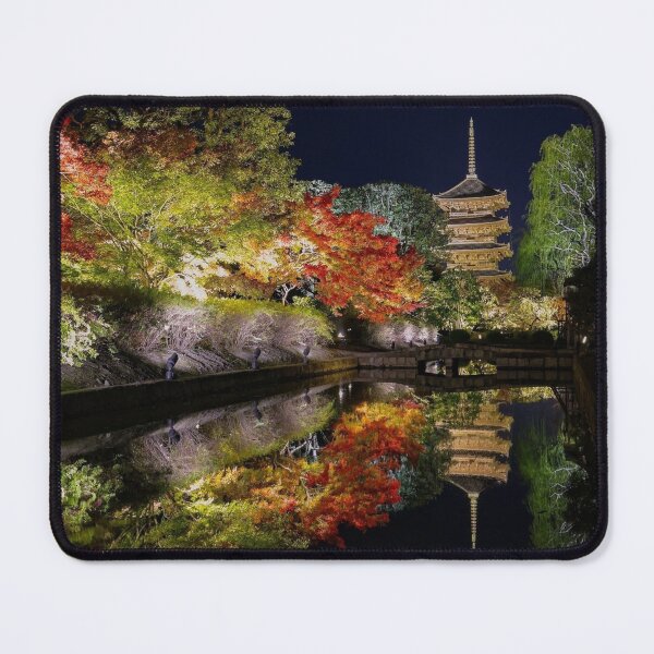 Item preview, Japanese Temple at Night designed and sold by Evasionrebelle.