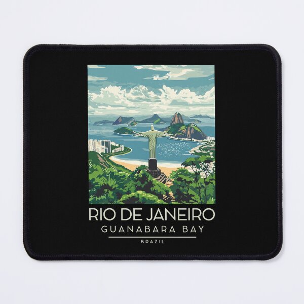 Item preview, A Vintage Illustration of Guanabara Bay in Rio de Janeiro designed and sold by GoodOldVintage.