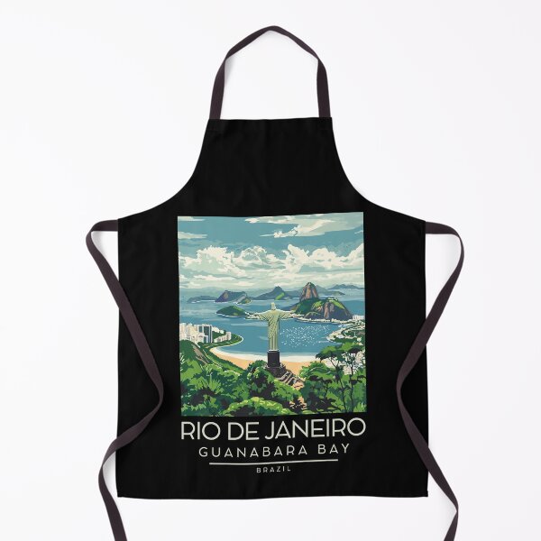 Item preview, A Vintage Illustration of Guanabara Bay in Rio de Janeiro designed and sold by GoodOldVintage.