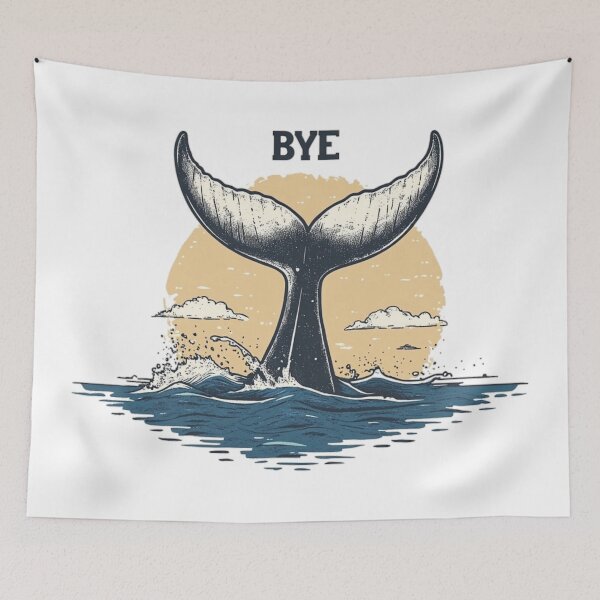 Item preview, BYE Whale Tail designed and sold by SpendieSellers.