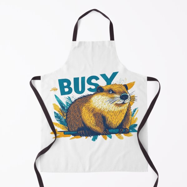 Item preview, BUSY Beaver - Hardworking Forest Friend designed and sold by SpendieSellers.