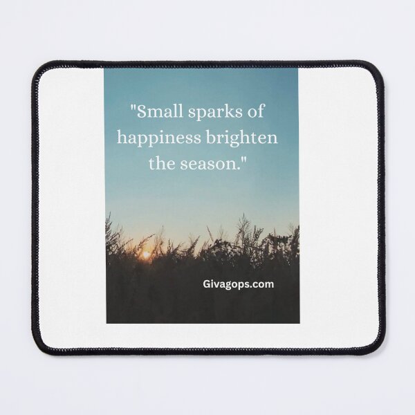 Item preview, "Small sparks of happiness brighten the season." designed and sold by CUTESTUFFnow.