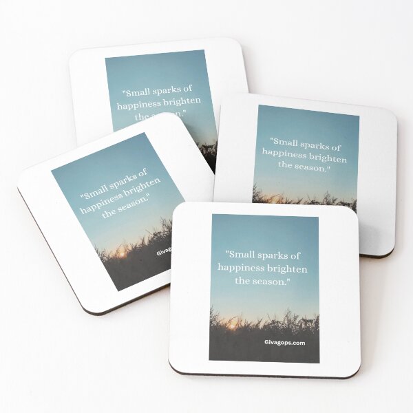 Item preview, "Small sparks of happiness brighten the season." designed and sold by CUTESTUFFnow.