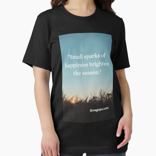 Item preview, "Small sparks of happiness brighten the season." designed and sold by CUTESTUFFnow.