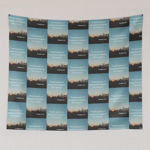 Item preview, "Small sparks of happiness brighten the season." designed and sold by CUTESTUFFnow.