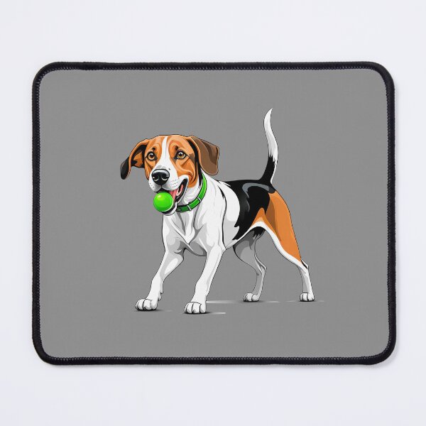 Item preview, American Foxhound Playing With A Green Ball designed and sold by MGRcompany.