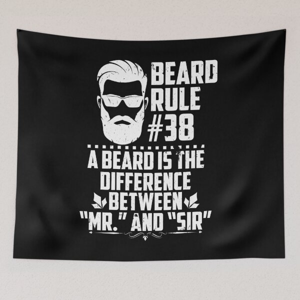 Item preview, Funny Beard Rules designed and sold by TomGiantDesigns.
