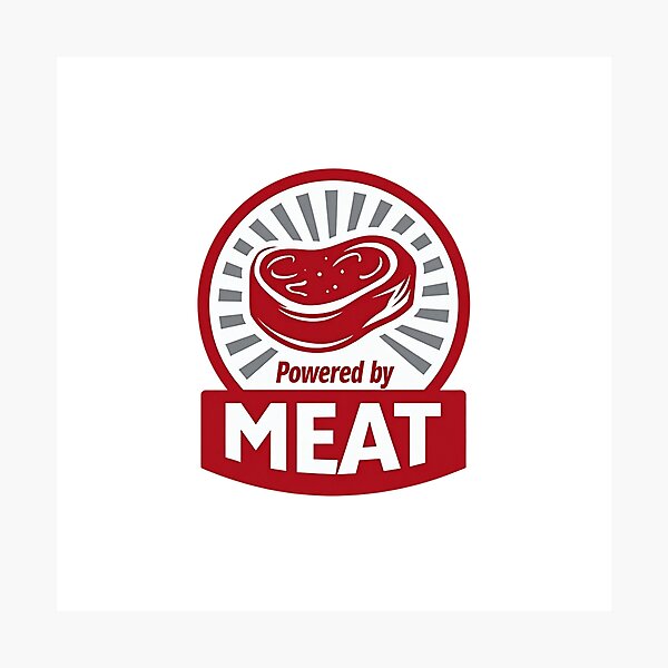 Item preview, Powered By Meat designed and sold by tripanthias.
