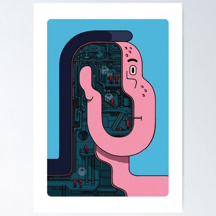 It's all in your head Sticker