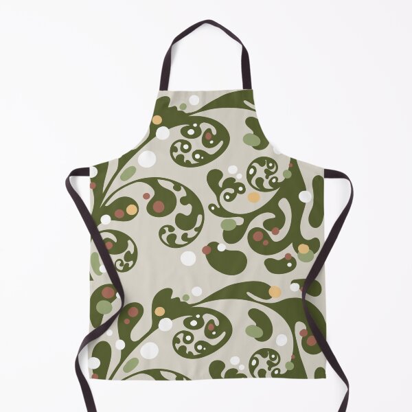 Item preview, Boho print floral vine swirl dot art designed and sold by SquirkyShop.