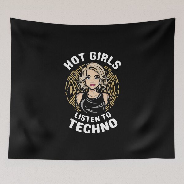 Item preview, Techno Music Lifestyle - Hot Girls Listen to Techno Design designed and sold by love3617.
