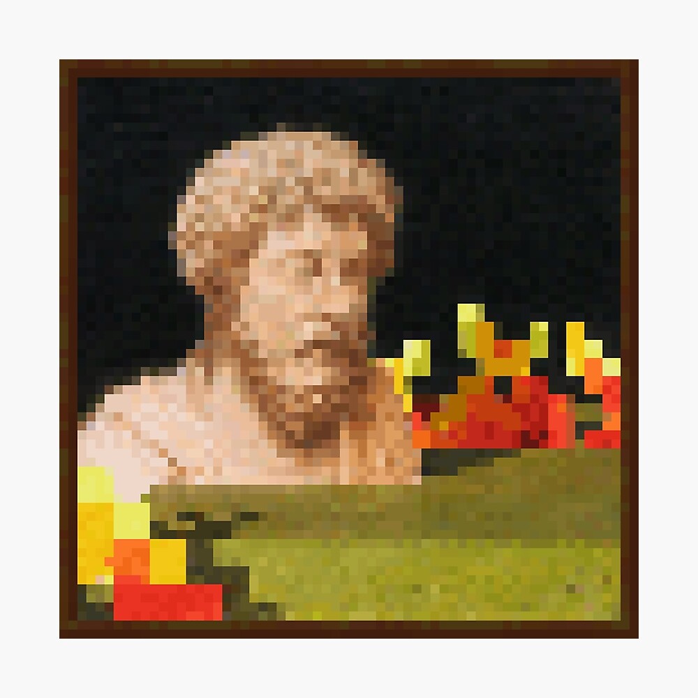 Minecraft Painting Pixel Art Decor Poster