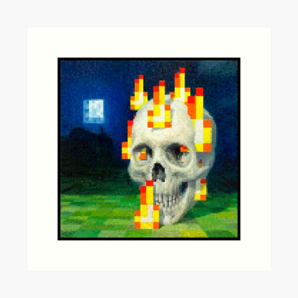 Artikel-Vorschau von Minecraft-Gemälde, Pixel-Art-Dekor, designt und verkauft von Gamify Store.